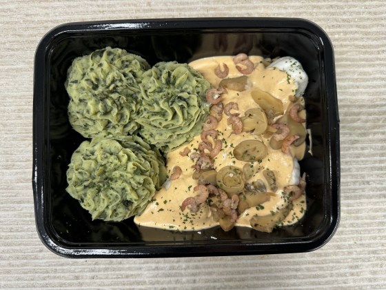 tongrol met spinaziepuree